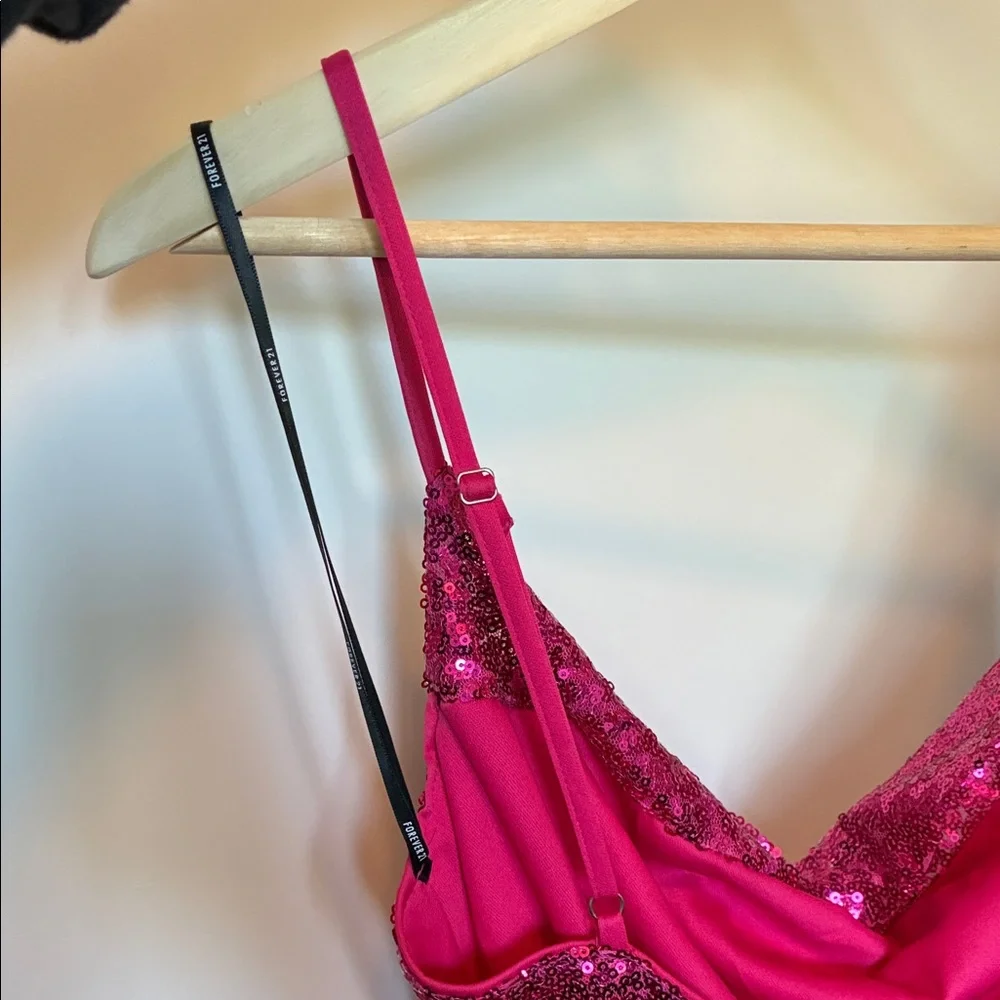 Forever 21 Fuchsia Sequin Mini Dress - Picture 5 of 5